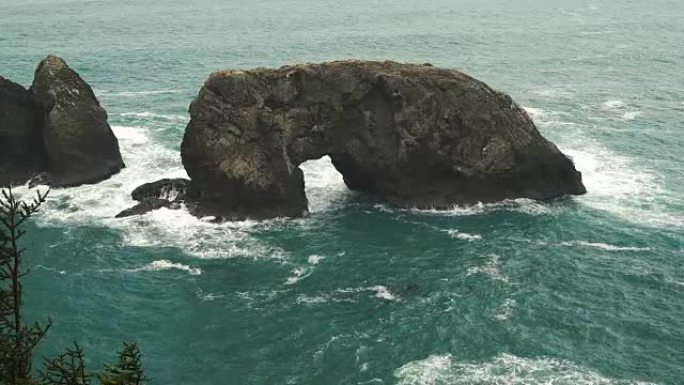 Arch Rock太平洋俄勒冈州海岸美国