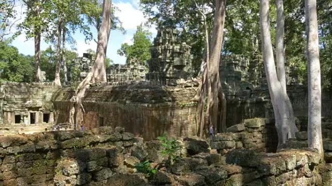 柬埔寨吴哥窟塔普伦寺古石遗迹寺