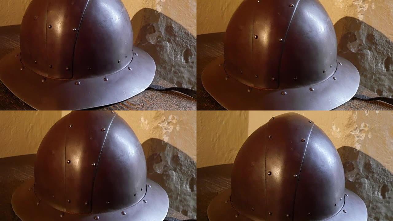古代战士使用的一顶装甲帽子