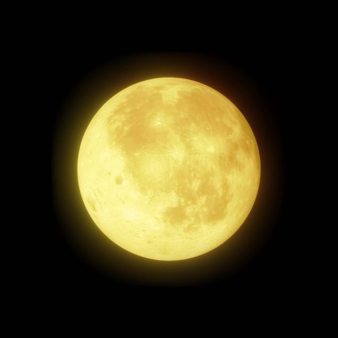 4k黄色月亮