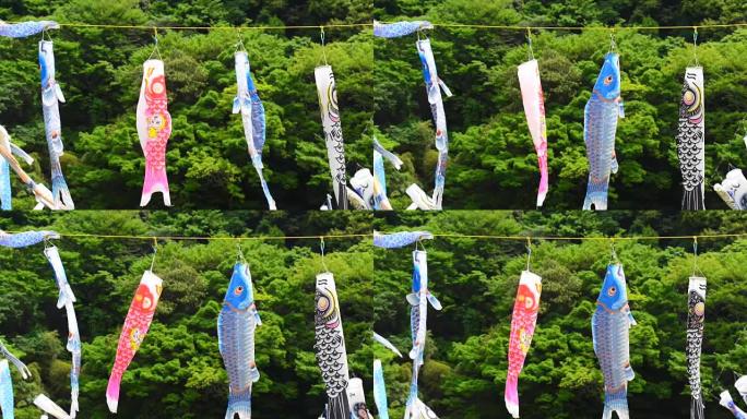 日本传统的鲤鱼形风袜