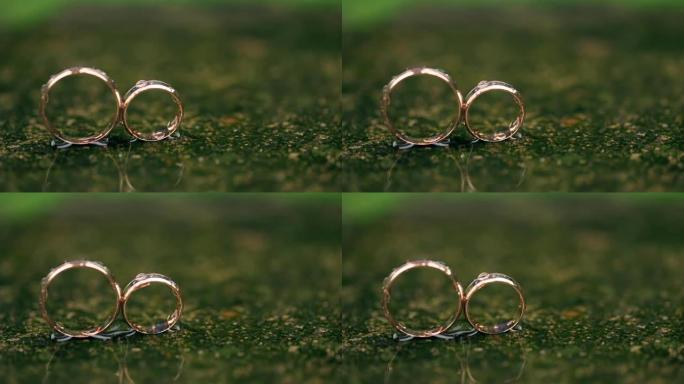 金戒指是绿色的雨落