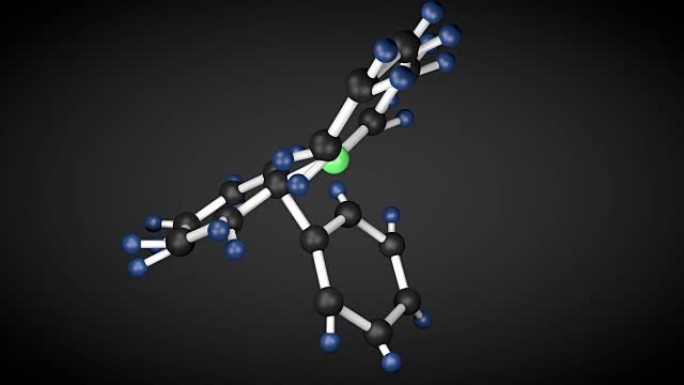 苯环利定药物的分子结构。