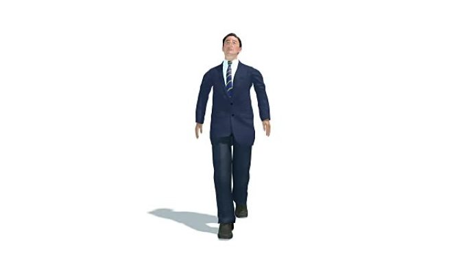 行走的政客3d动画