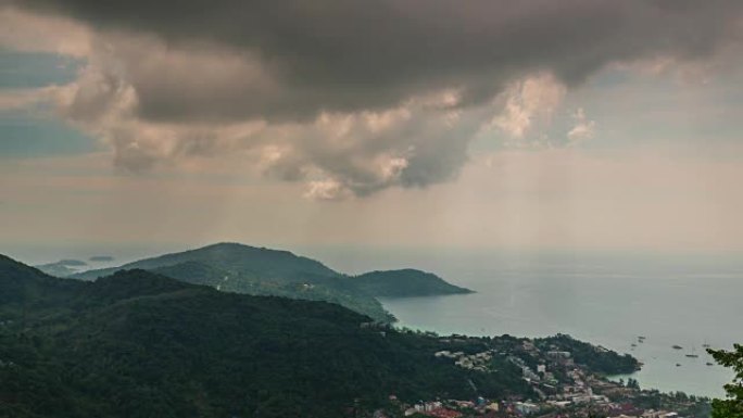 泰国普吉岛湾观景台全景4k延时