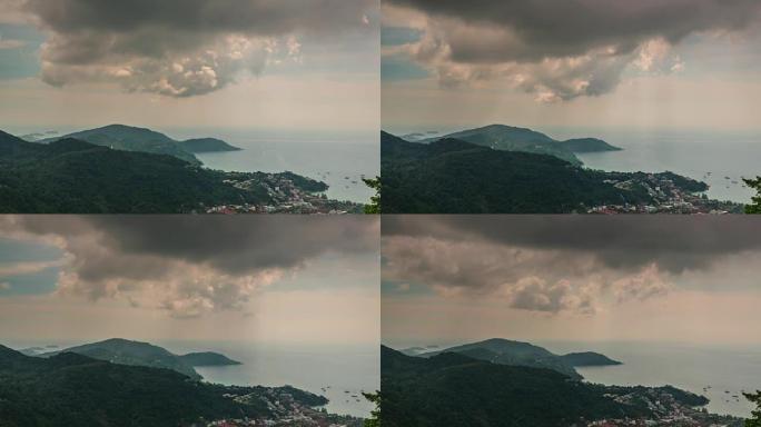 泰国普吉岛湾观景台全景4k延时