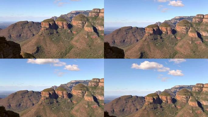 南非姆普马兰加省的三个rondavel (小屋) 岩层。