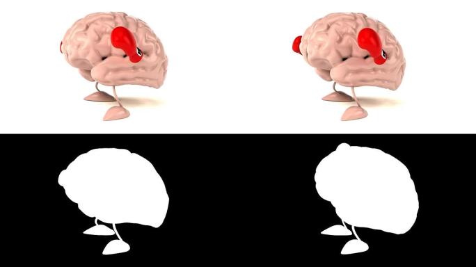 大脑拳击-3D动画