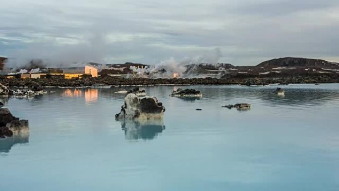 冰岛的蓝色泻湖