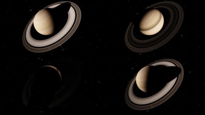 土星与卫星过境的时间间隔