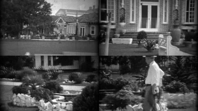 1934: 人们喜欢the废大厦的花园。