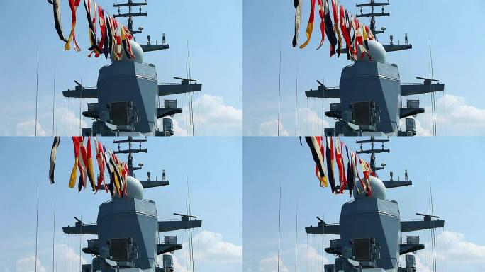 军舰上的海军旗帜