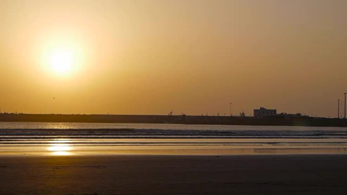 索维拉海滩的日落