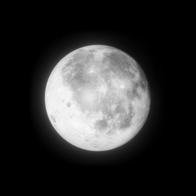 4k白色月亮