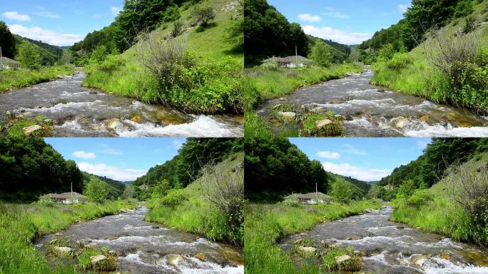 山涧与旧木桥淘拍