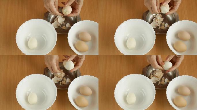 清洗鸡蛋。