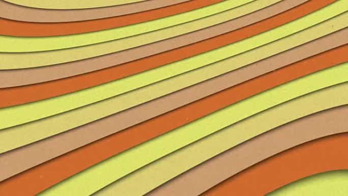 抽象形状彩色条纹波浪无缝循环动画纹理