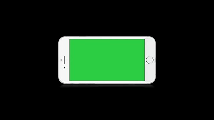 白色智能手机，手机绿屏黑屏