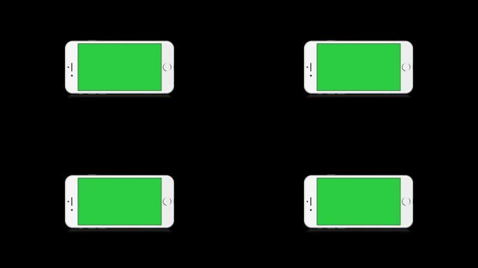 白色智能手机，手机绿屏黑屏