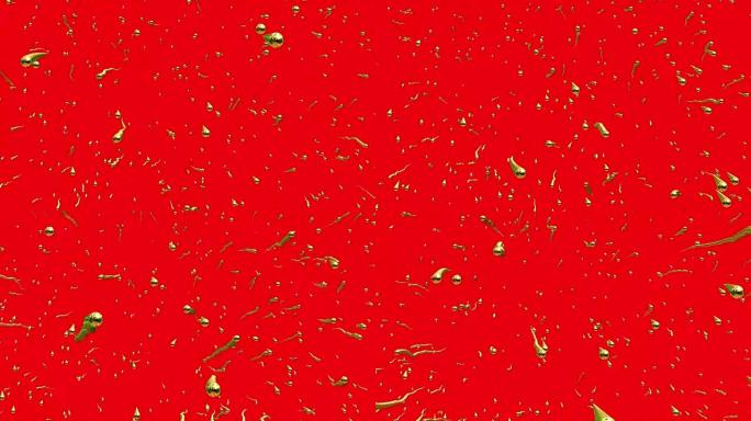 抽象，红色金色移动粒子