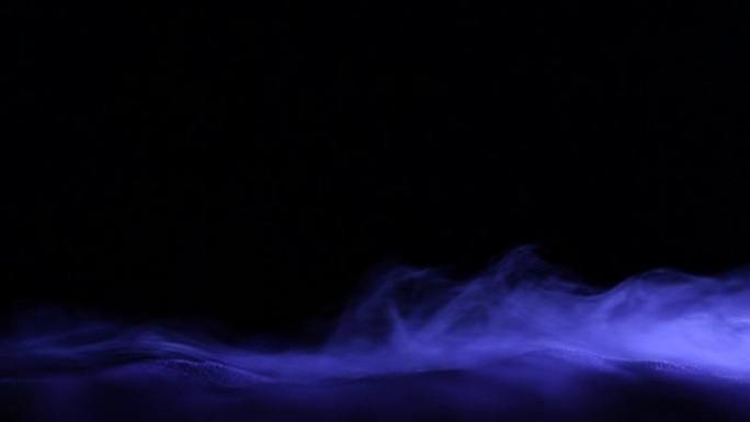 抽象蓝色干冰烟雾背景