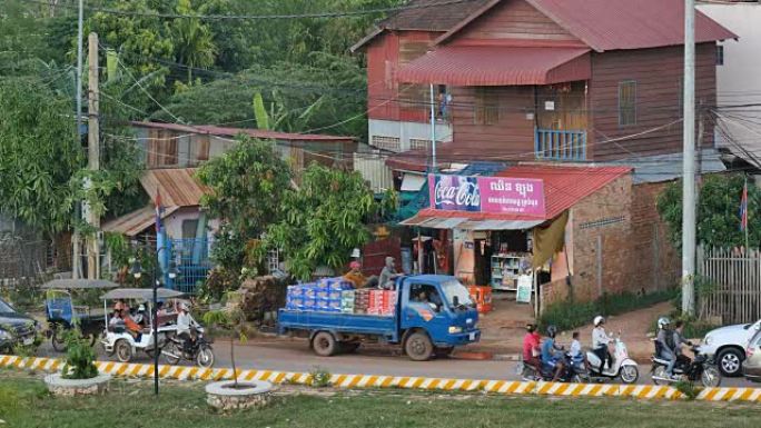 柬埔寨暹粒-11月2015日: 街头生活