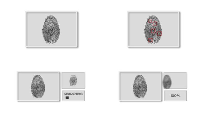 指纹匹配界面屏幕安全认证电子扫描信息采集