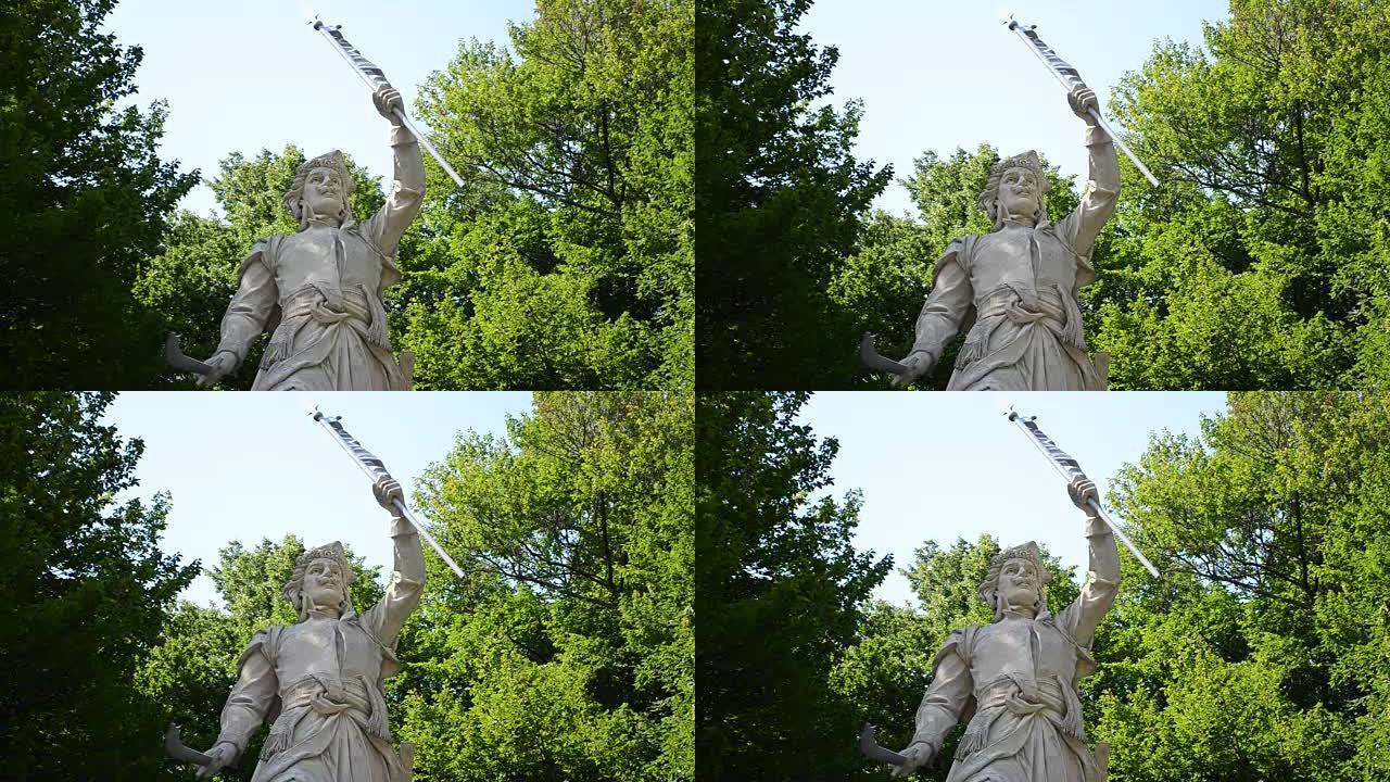 利沃夫Jan Kilinskii纪念碑。利沃夫,乌克兰。