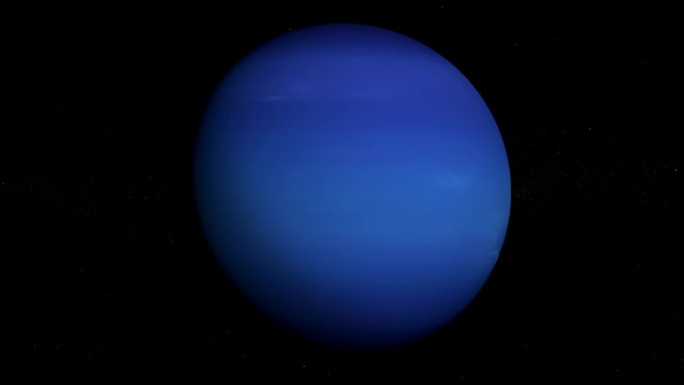 行星海王星轨道，环形，太阳系，3D动画，阿尔法