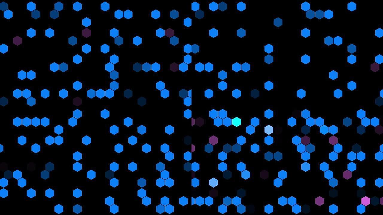 极端抽象网格数字背景，矩形线条和蓝色4K阴影