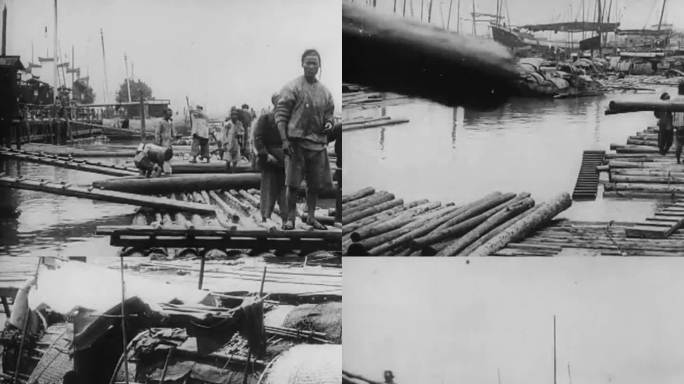 20世纪初大运河 繁忙大运河 大运河船只