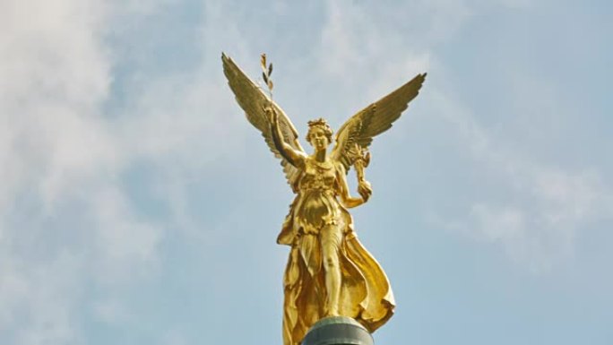 慕尼黑ge弗里登森格尔纪念碑顶部的和平天使