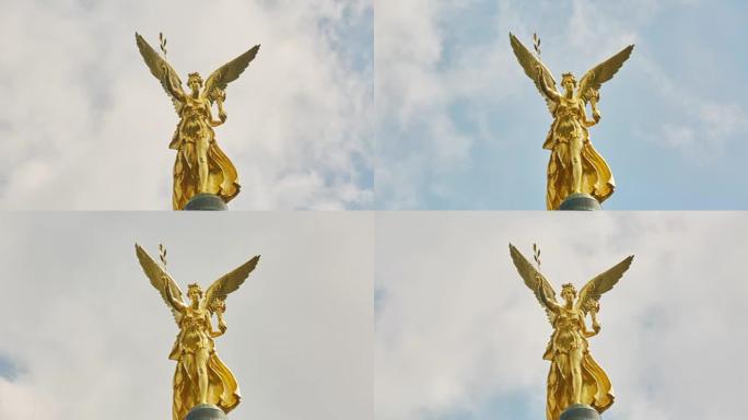 慕尼黑ge弗里登森格尔纪念碑顶部的和平天使