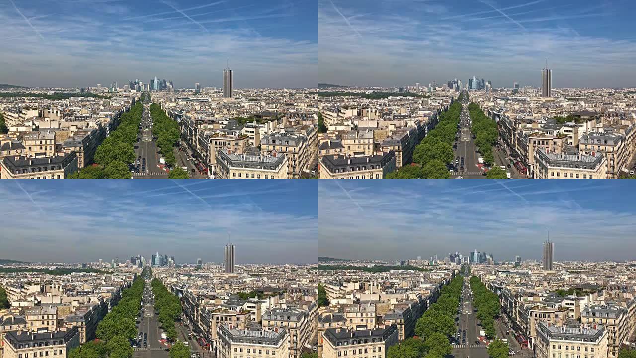 法国巴黎的拉德芳斯摩天大楼