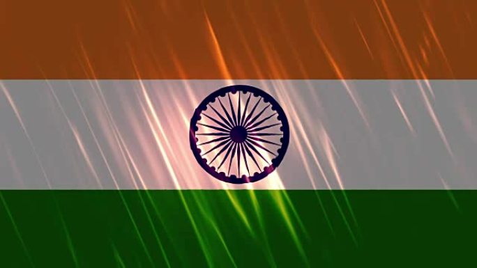 印度国旗可循环动画