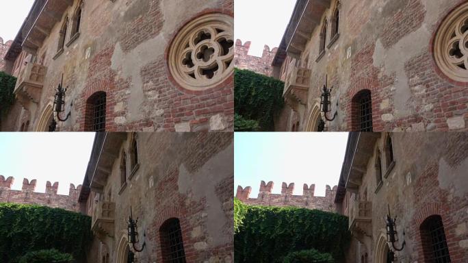 意大利维罗纳著名的罗密欧与朱丽叶阳台朱丽叶之家