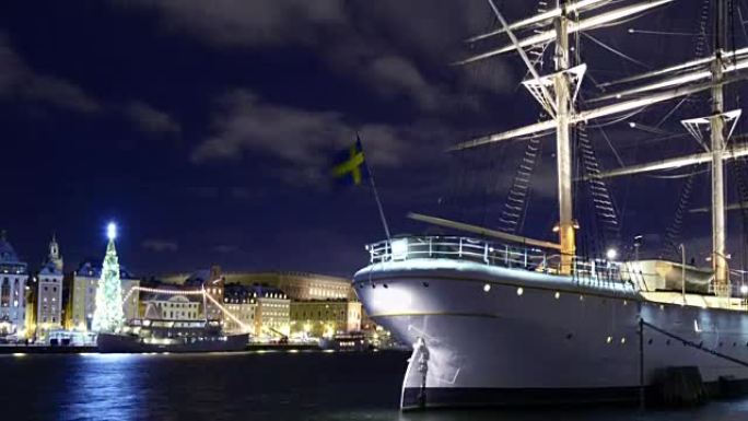 斯德哥尔摩的夜景