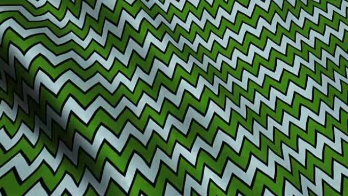 绿色白色条纹面料材质纹理无缝环形背景