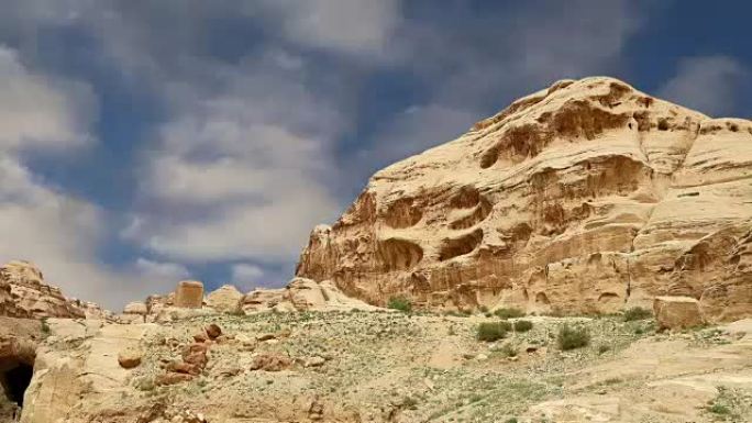 中东约旦佩特拉山。佩特拉已成为联合国教科文组织世界遗产1985年