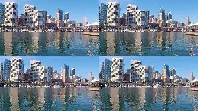 悉尼城市景观: 下午的达令港