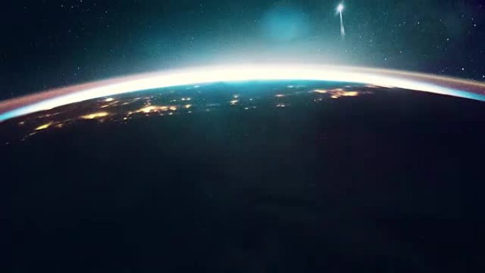 从4K空间看地球和极光