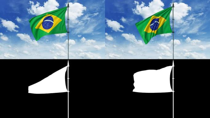 巴西旗动画，alpha通道