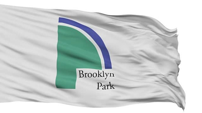 明尼苏达州布鲁克林公园市的孤立挥舞着国旗
