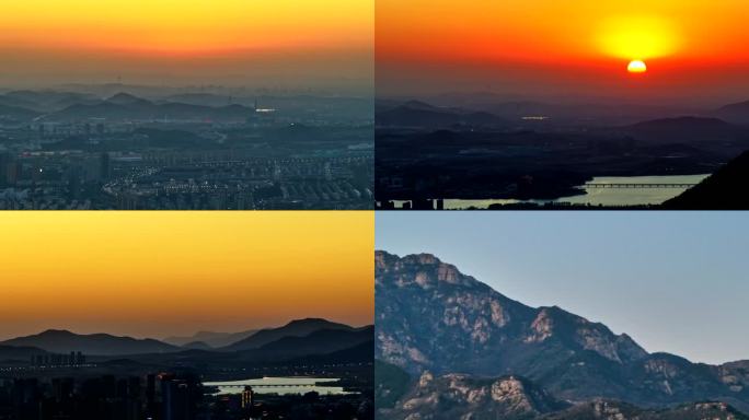泰山日出日落夕阳合集