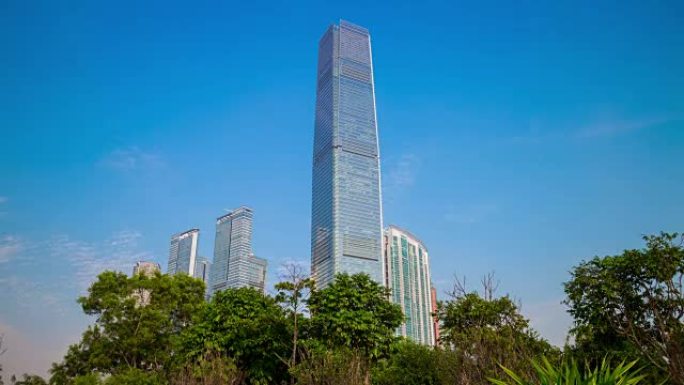 中国日香港九龙岛国际商贸中心4k延时