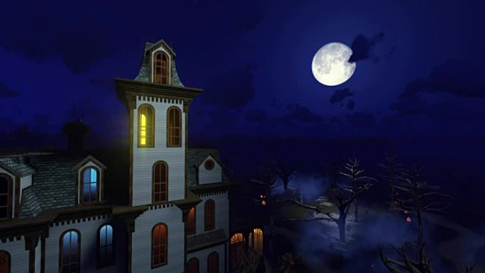 月亮之夜奇妙可怕的豪宅