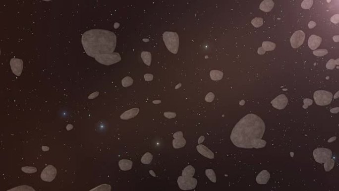 漂浮在外太空的陨石