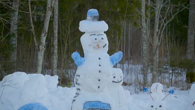 大眼睛的雪人