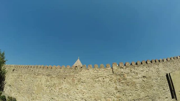 格鲁吉亚姆茨赫塔古石墙景观