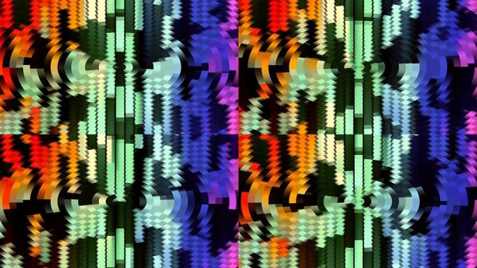 抽象柔和彩虹色移动音阶块背景 \ 新质量通用运动动态动画多彩欢乐舞蹈音乐视频素材循环